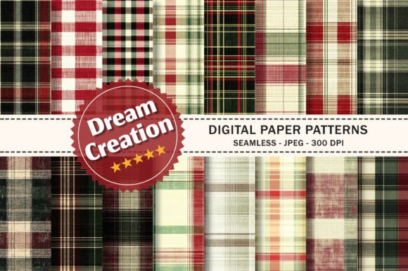 Christmas Plaids Seamless Textures