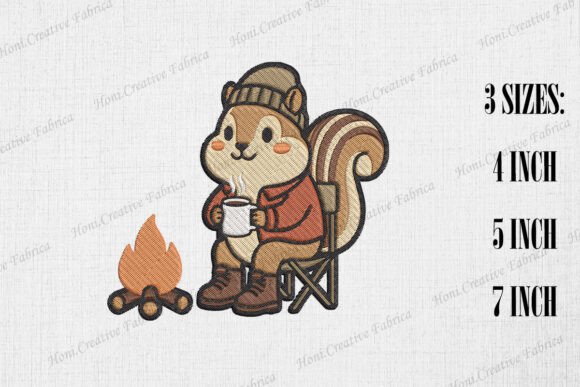 Cute Chipmunk Loves Camping