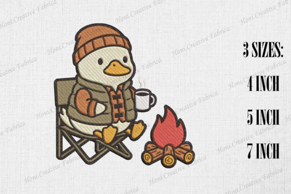 Cute Duck Loves Camping