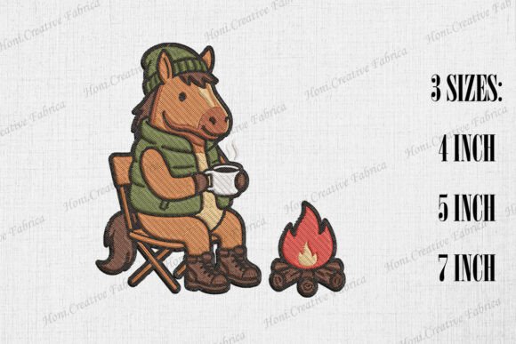 Cute Horse Loves Camping