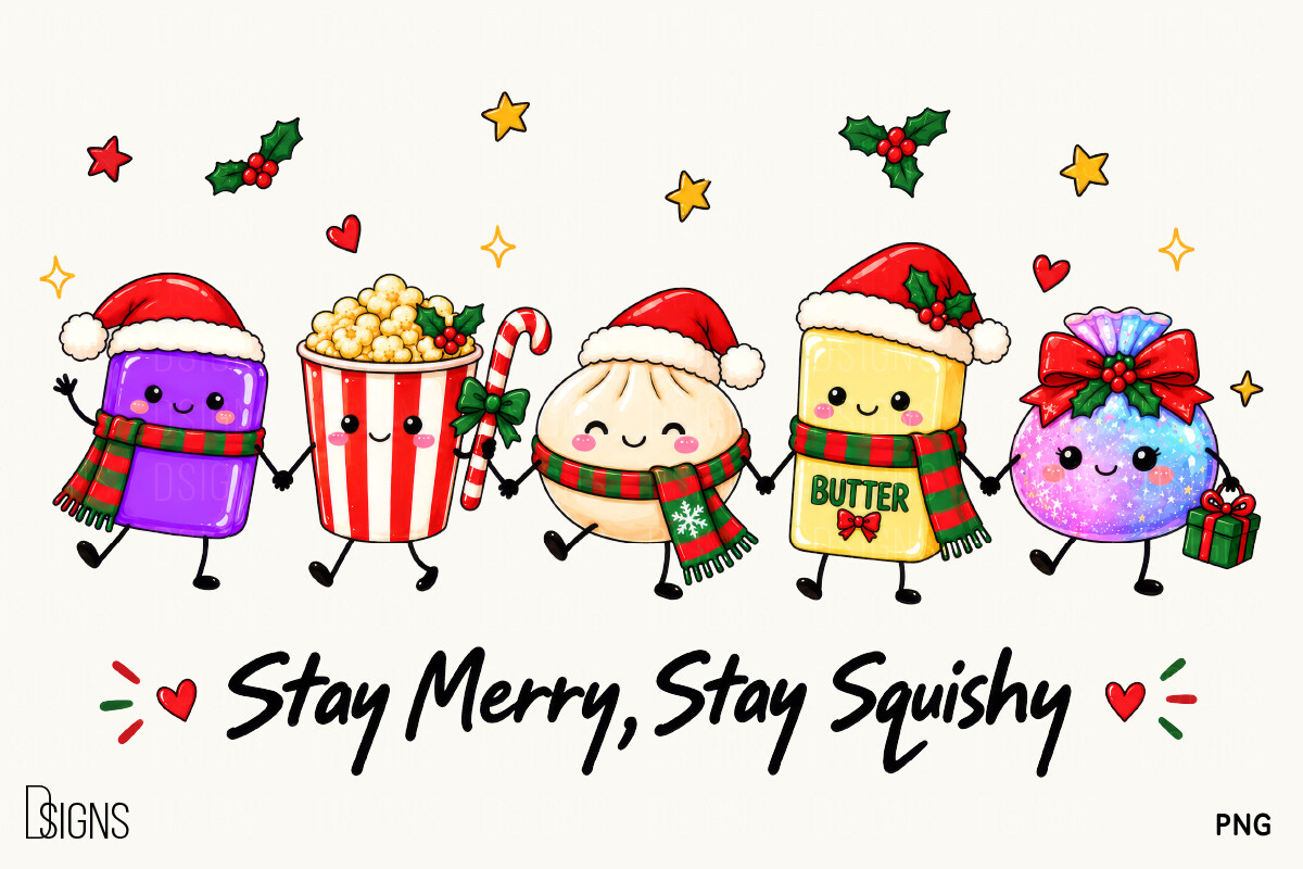 Cute Stay Merry Stay Squishy Christmas