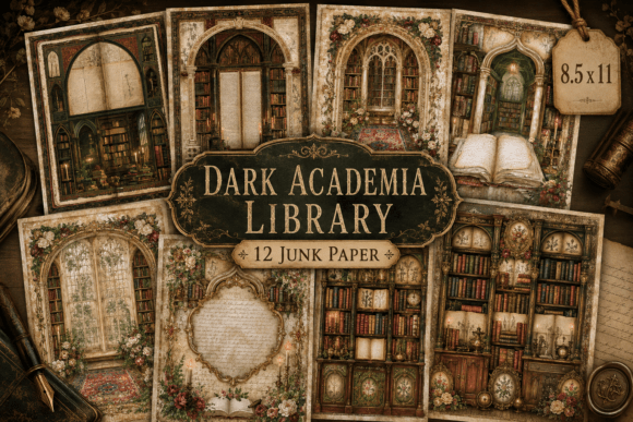 Dark Academia Library
