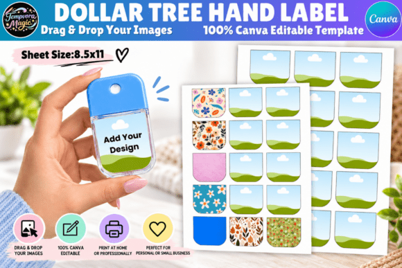 Dollar Tree Spray Hand Sanitizer Label