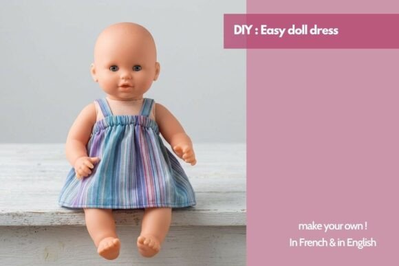 Easy Doll Dress Sewing DIY
