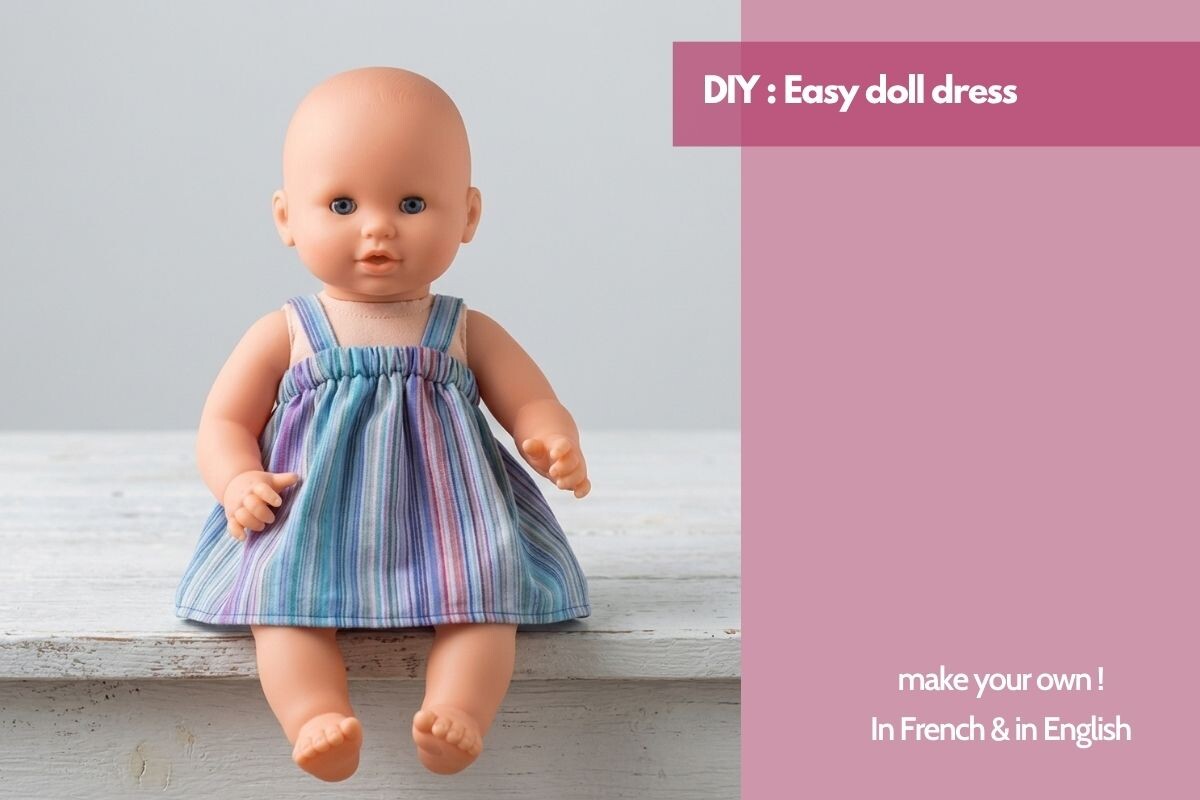 Easy Doll Dress Sewing DIY