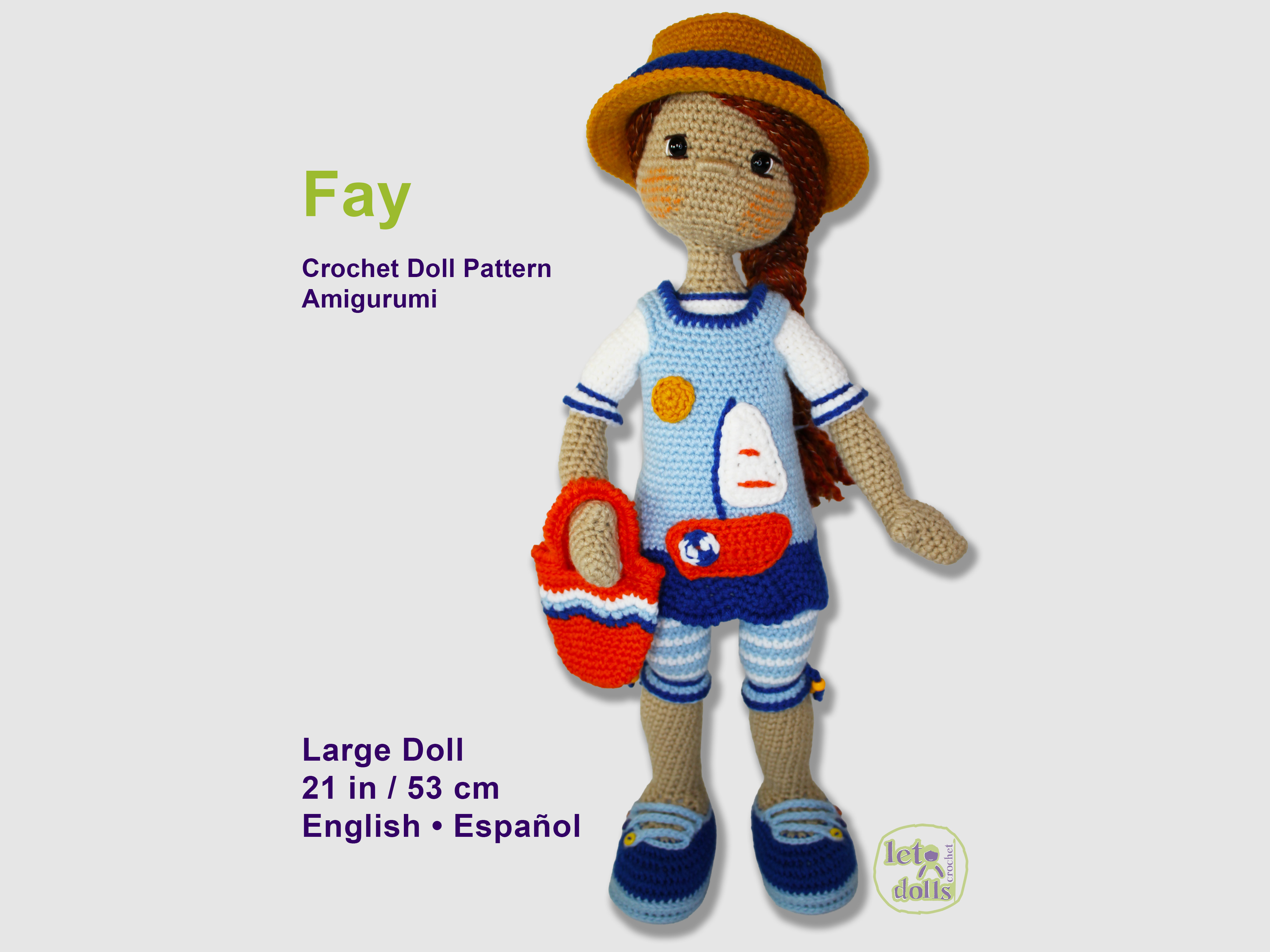 Fay Large Crochet Doll Pattern