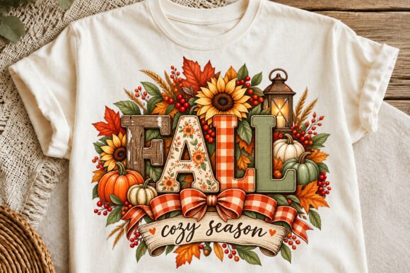 Floral Fall Cozy Season Thanksgiving Png Graphics