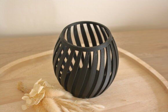 Garden Torch Twist – 3D Printing File for Outdoor Table Light and Solar Lamp Holder - Image 3