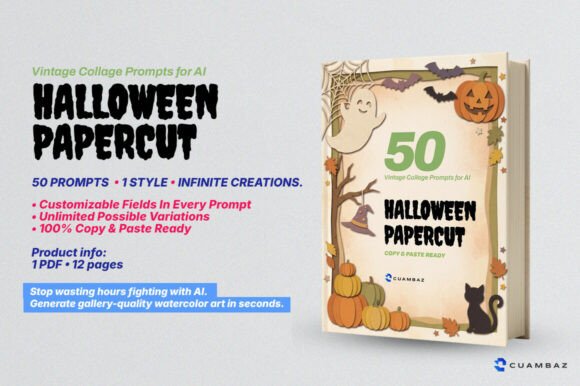 Halloween Papercut: 50 AI Prompts