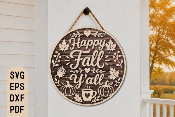 Happy Fall Yall Laser Cut Svg Laser Cutting