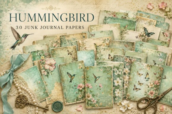 Hummingbird & Butterfly Junk Journal