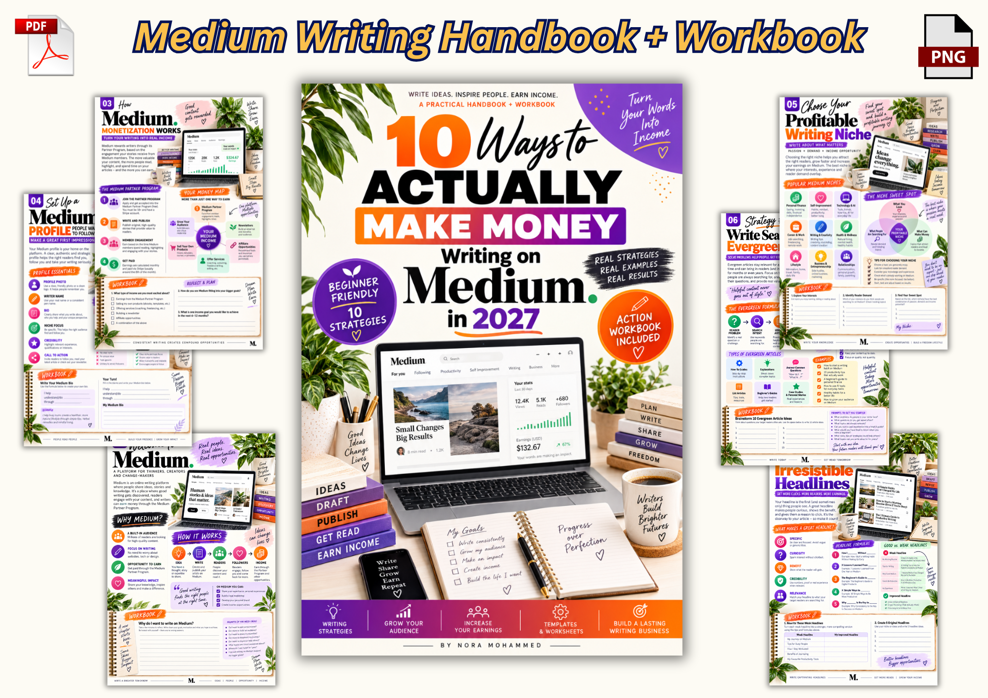 Medium Writing Handbook + Workbook