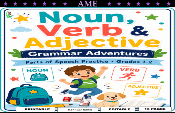 Noun, Verb & Adjective Grammar Adventure