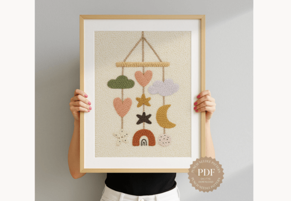 Nursery Mobile Punch Needle Pattern