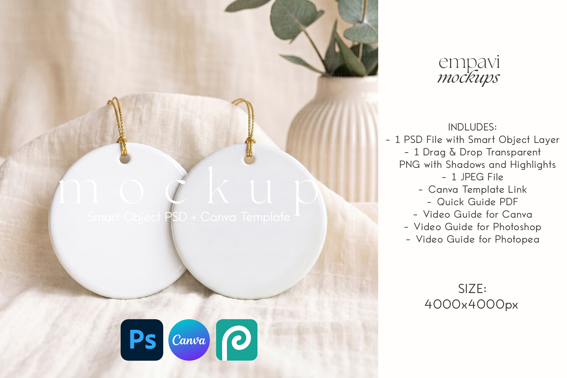 Ornament Mockup 2 Pack