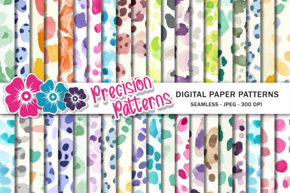 Pastel Leopard Digital Paper