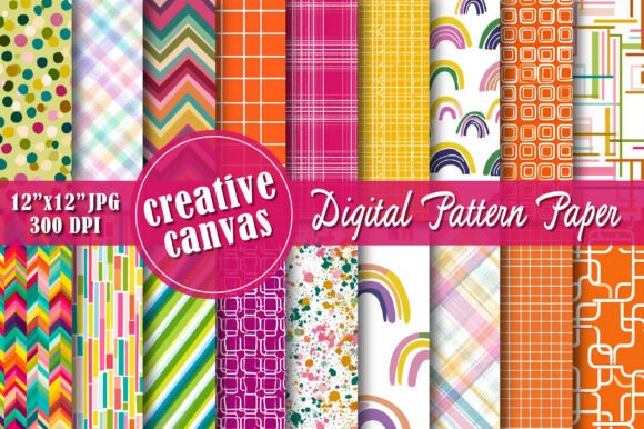 Retro Geometric Seamless Patterns