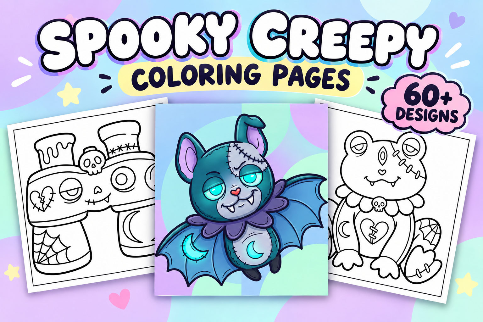 Spooky Creepy Coloring Pages #5