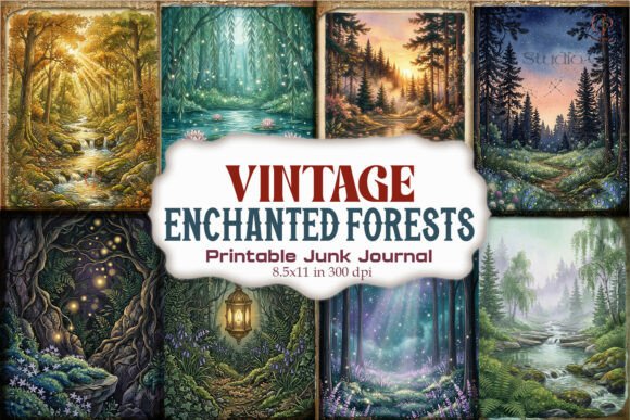 Vintage Enchanted Forest Junk Journal