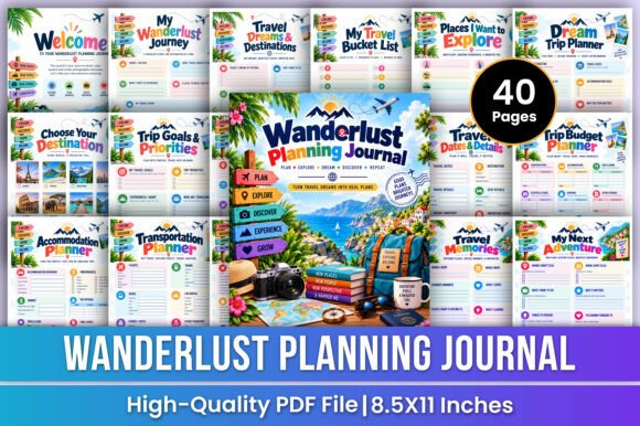 Wanderlust Planning Journal | Travel