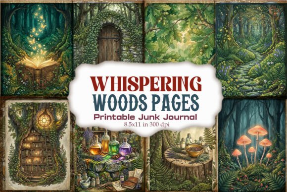Whispering Woods Fairy Page Junk Journal