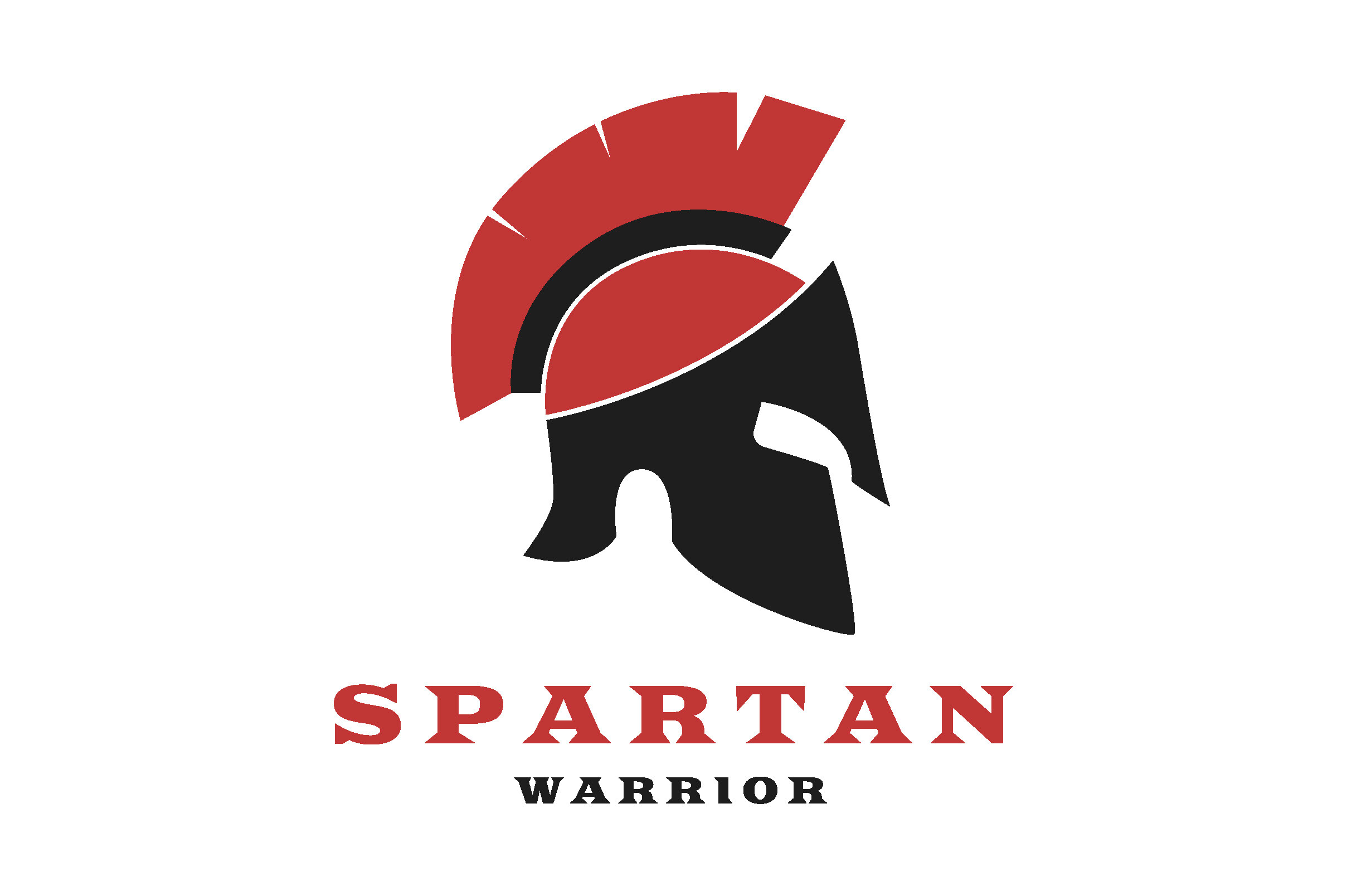 Spartan Warrior Helmet Logo Armor Design