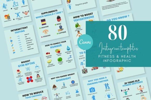 80 Fitness & Health Infographic