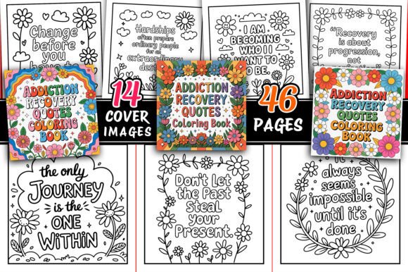 Addiction Recovery Quotes Coloring Pages