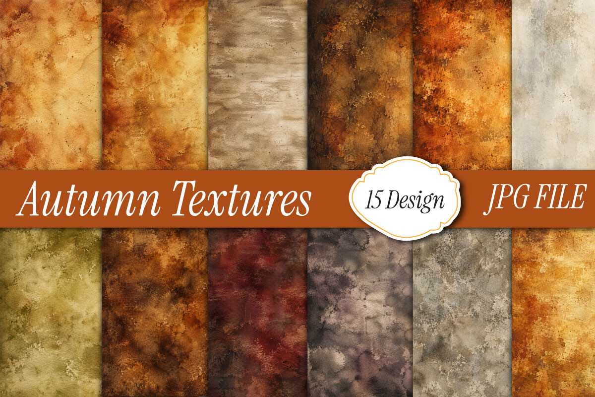 Autumn Textures Digital Paper