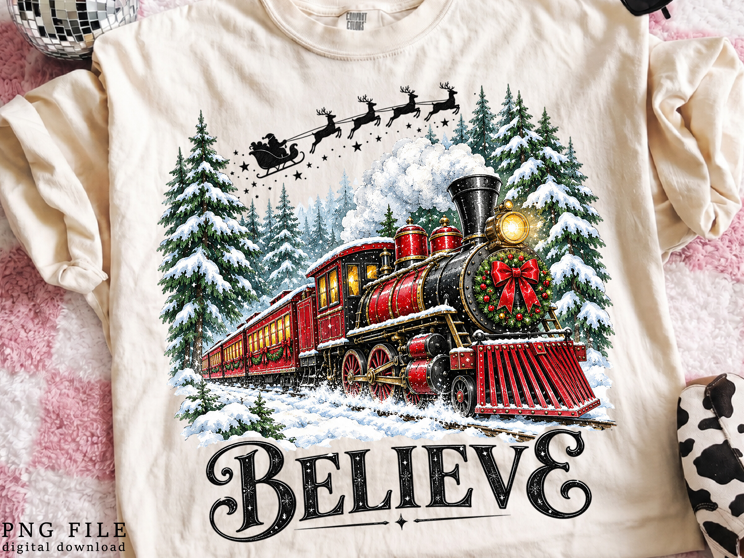 Believe Polar Express Train PNG