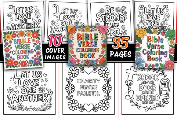 Bible Verse Quotes Coloring Book