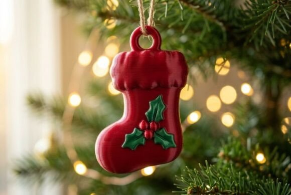 Christmas Stocking STL File – 3D Printable Holiday Decor by VoxelNest - Image 1