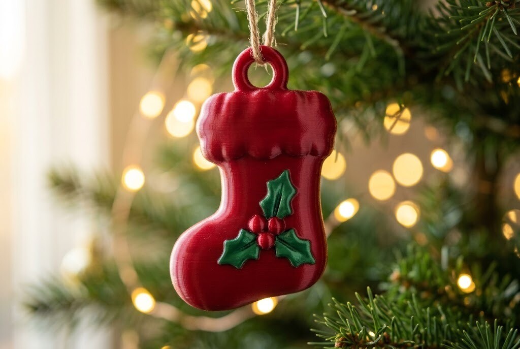 Christmas Stocking STL File – 3D Printable Holiday Decor by VoxelNest - Image 2