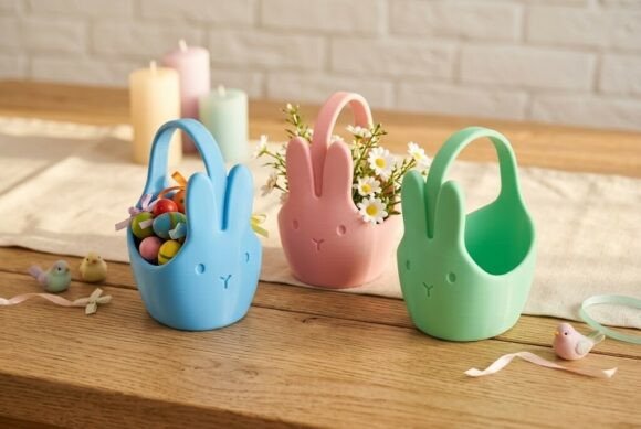 Easter Decoration 3D STL File – Spring Tabletop & Mantel Decor for 3D Printing - Image 1