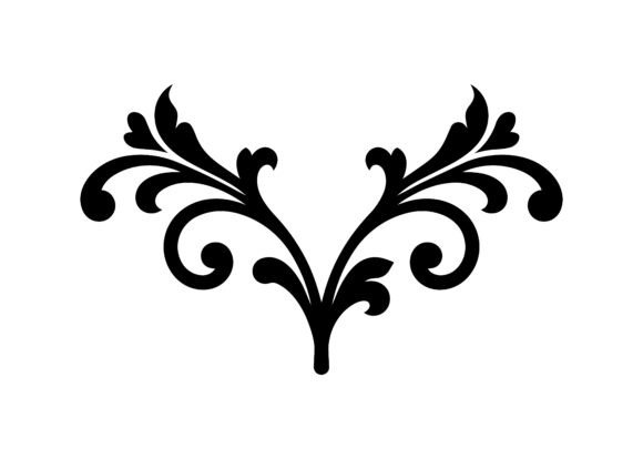 Elegant Floral Corner Flourish SVG