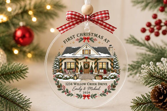 First Christmas at New Home Ornament PNG