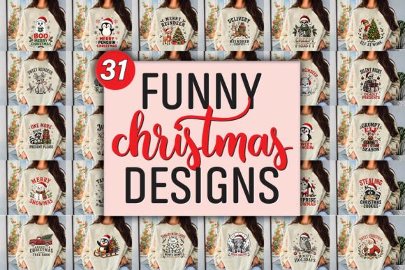 Funny Christmas Sublimation PNG Bundle