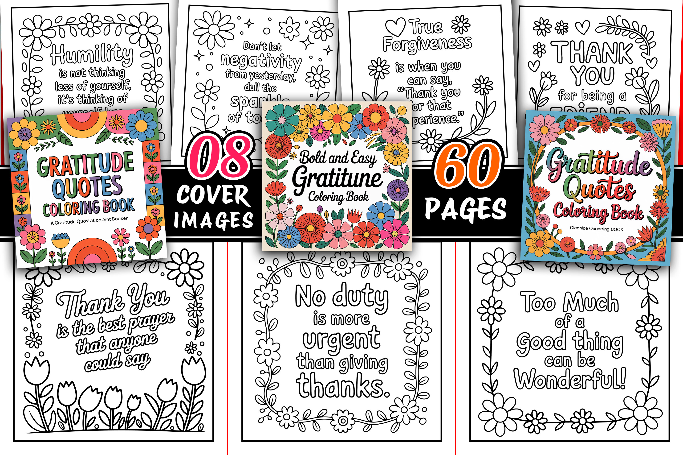 Gratitude Quotes Coloring Pages