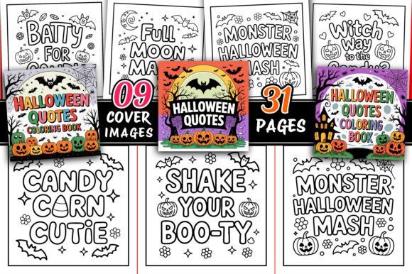 Halloween Quotes Coloring Pages