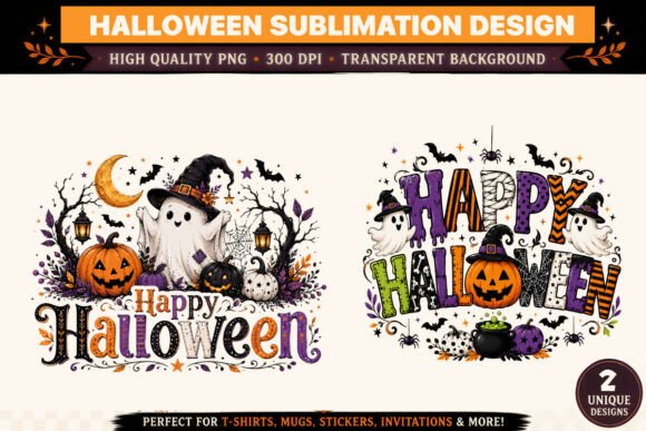 Happy Halloween Sublimation Design