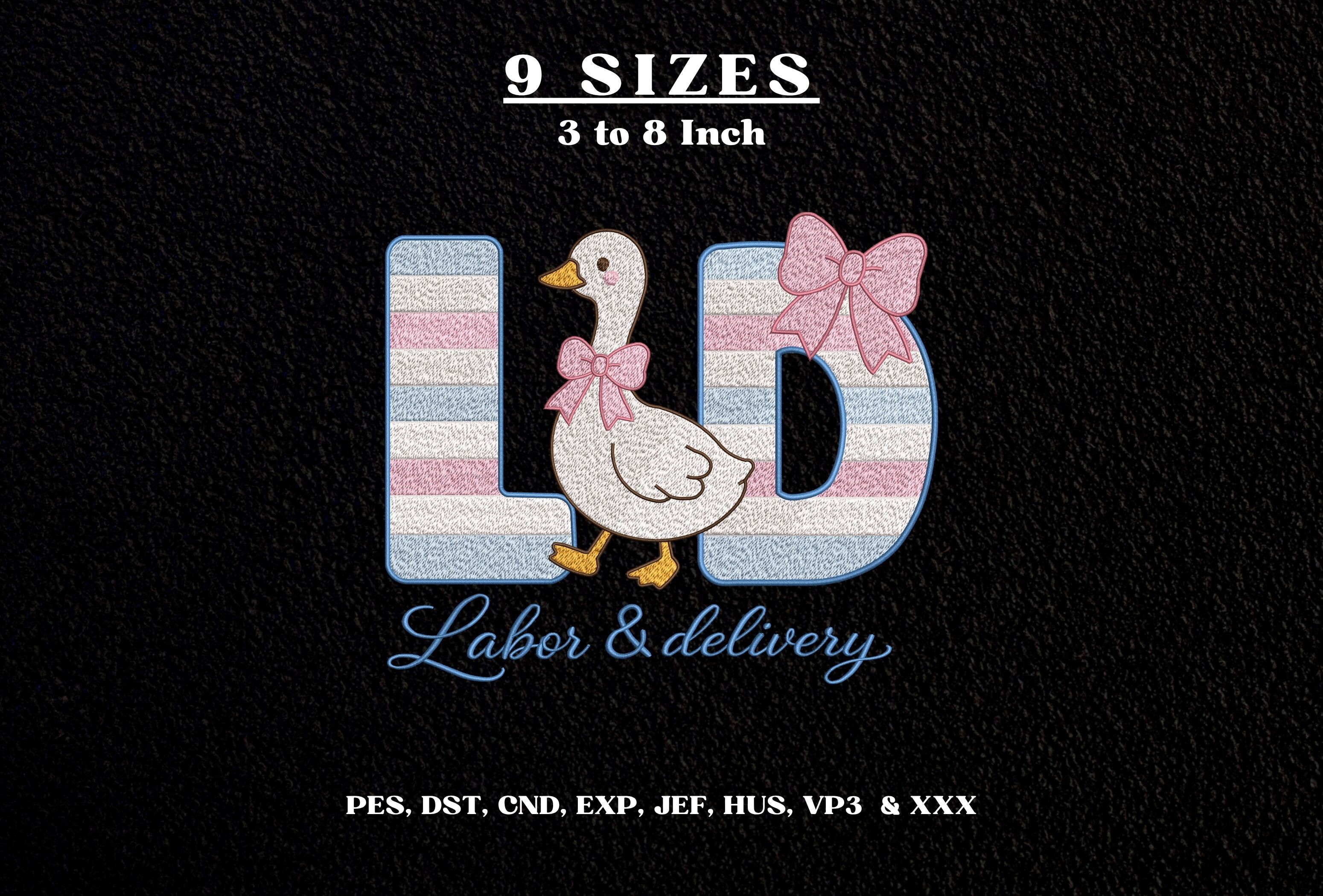 Labor and Delivery Goose Embroidery DST