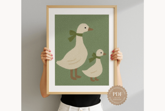 Mother Goose Duo Punch Needle Pattern