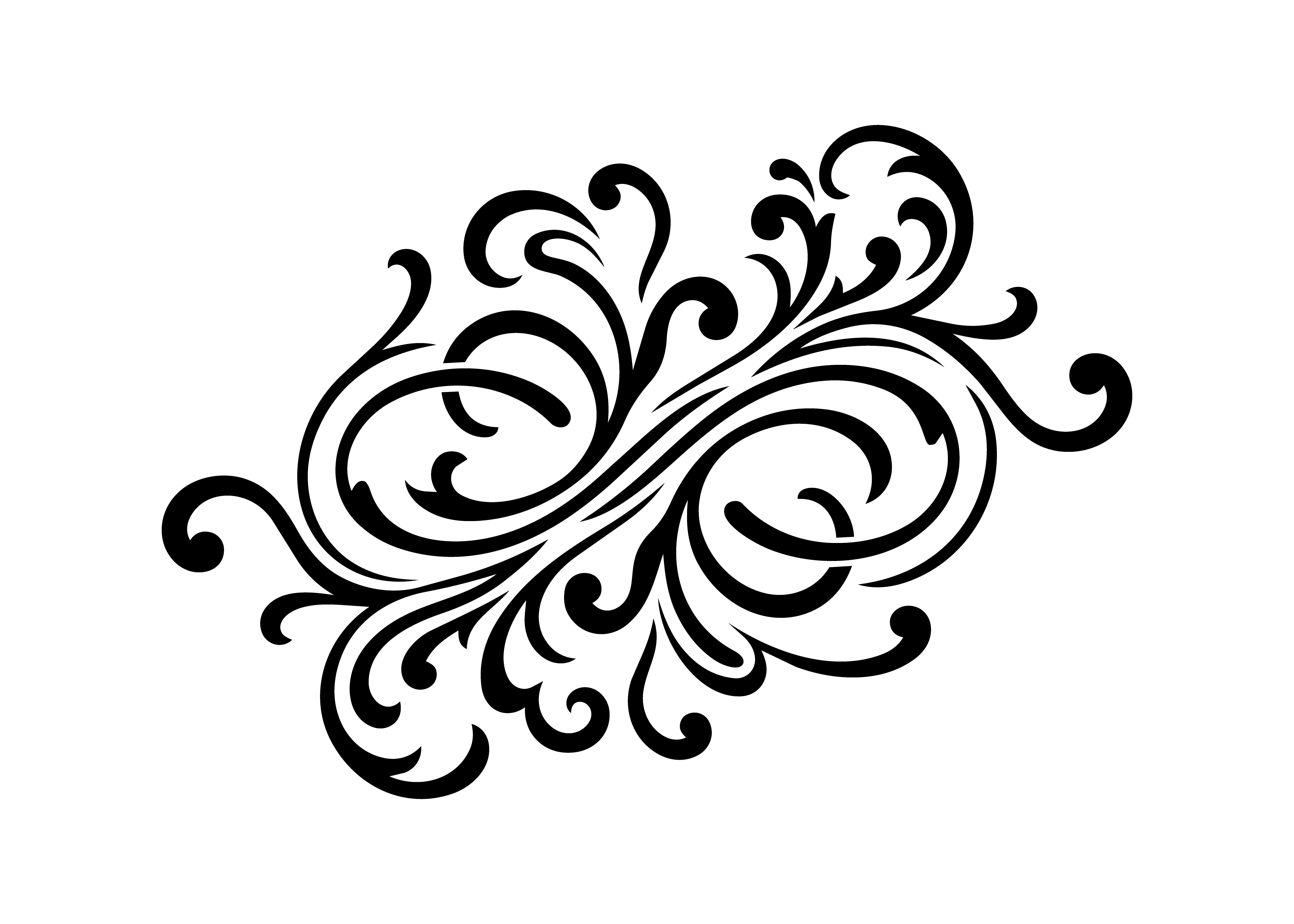 Ornate Swirl Flourish Ornament SVG
