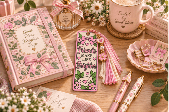 Pen Pal Garden Bookmarks | 3D Print File - 3x Designs, STL & 3MF - Image 3