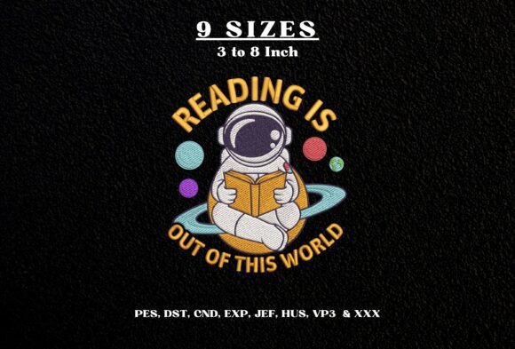 Reading is out of This World Astronaut
