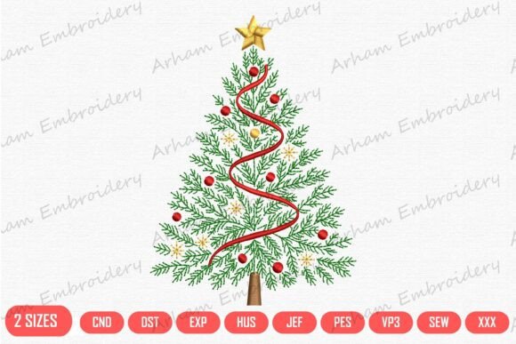 Ribbon Garland Holiday Tree