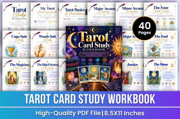 Tarot Card Study Workbook | Major Arcana