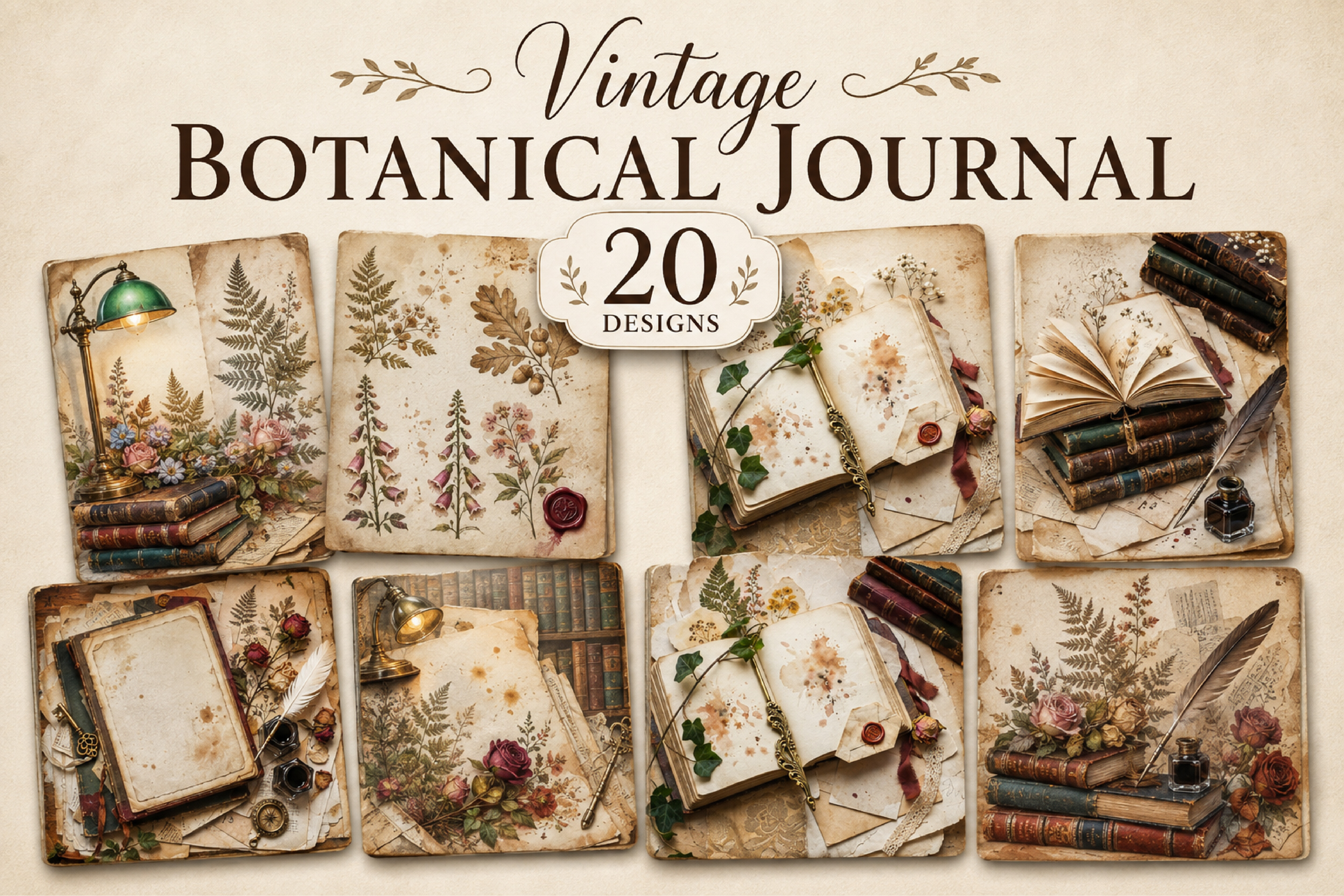 Vintage Botanical Junk Journal