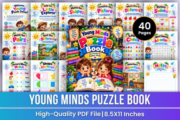 Young Minds Puzzle Book | Fun Kids