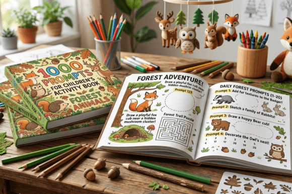 1000 Prompt for Children's Forest Animal